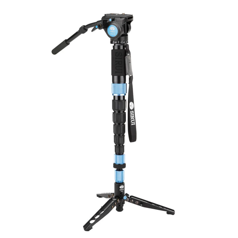 SIRUI P-426SR Multifunction Carbon Monopod with VH-10 Fluid Video Head - PSR Series