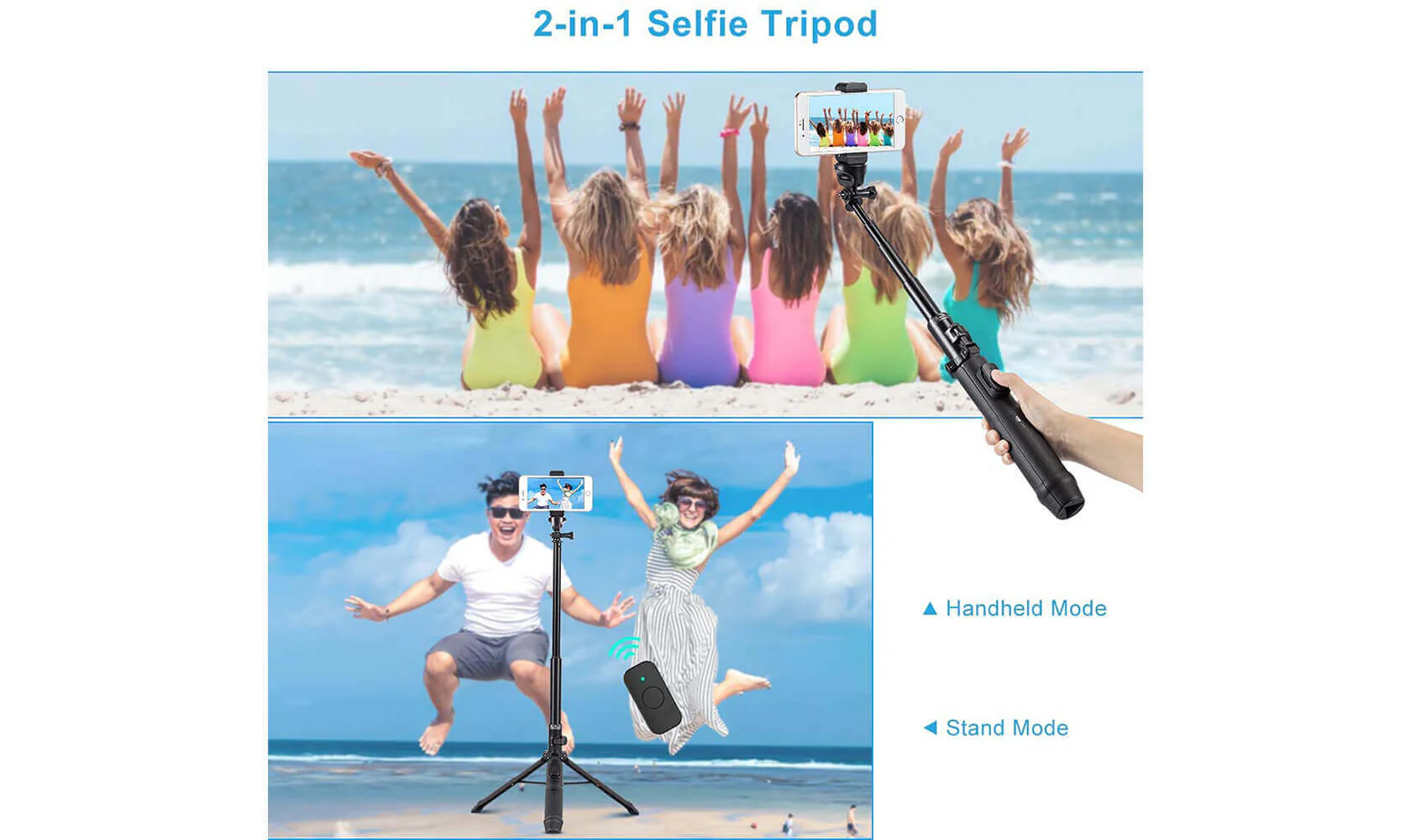 SIRUI MS-01K Extendable Selfie Stick Tripod Stand for Phones - Image 4