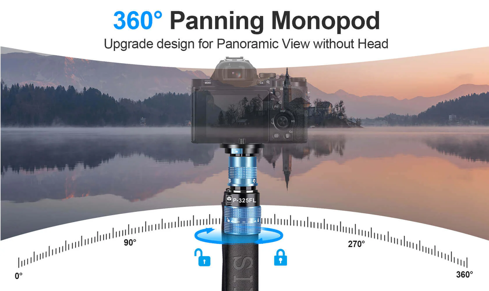 SIRUI P-325FL/FS 5 Section Carbon Fiber Monopod - Image 9