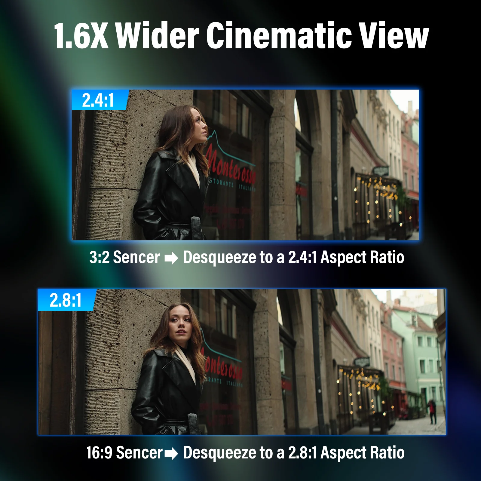 SIRUI Saturn 35/50/75mm T2.9 1.6x Full-Frame Carbon Fiber Anamorphic Lens - Image 5