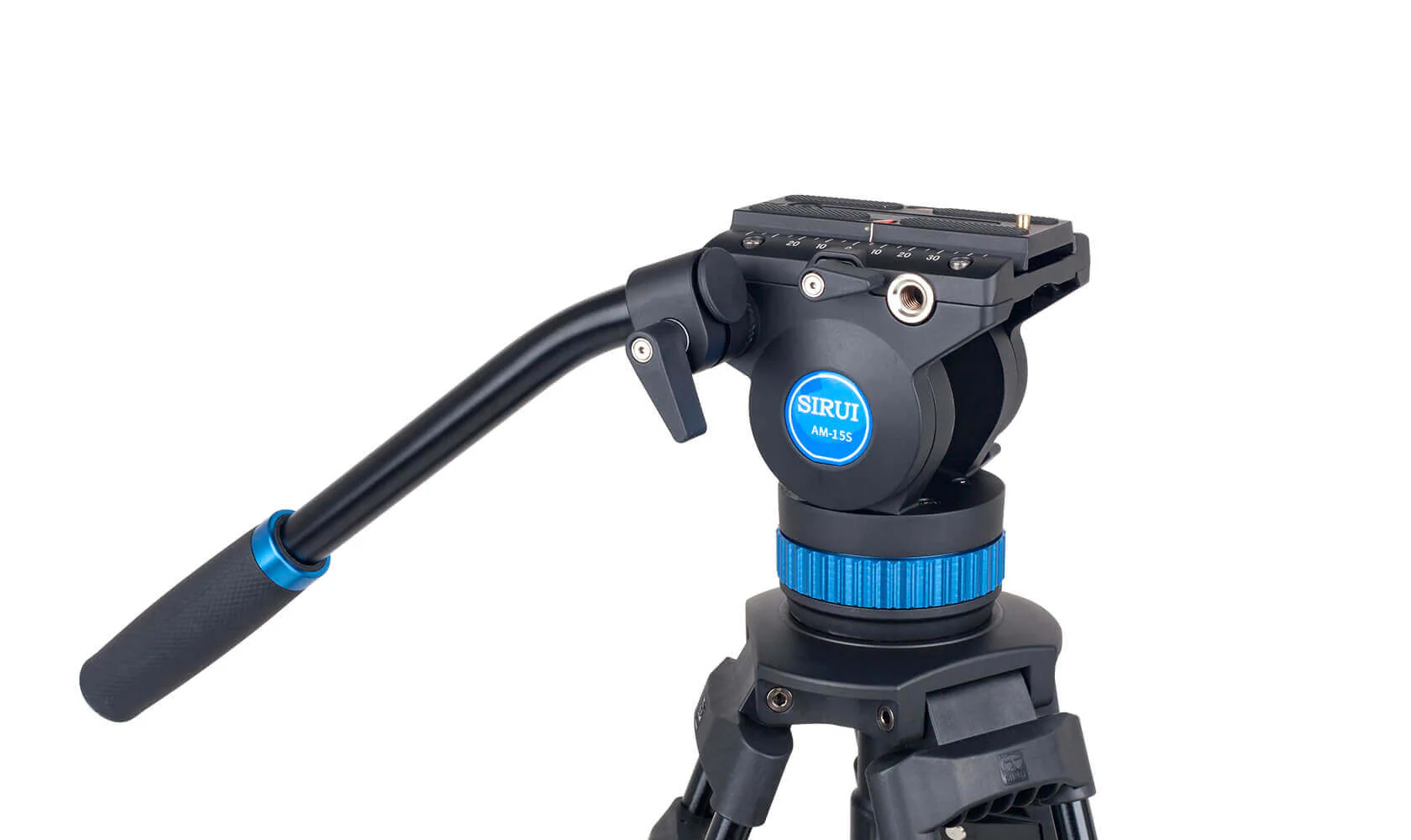 SIRUI AM-15S Aluminum Video Tripod with 360 Degree Fluid Head - Image 4