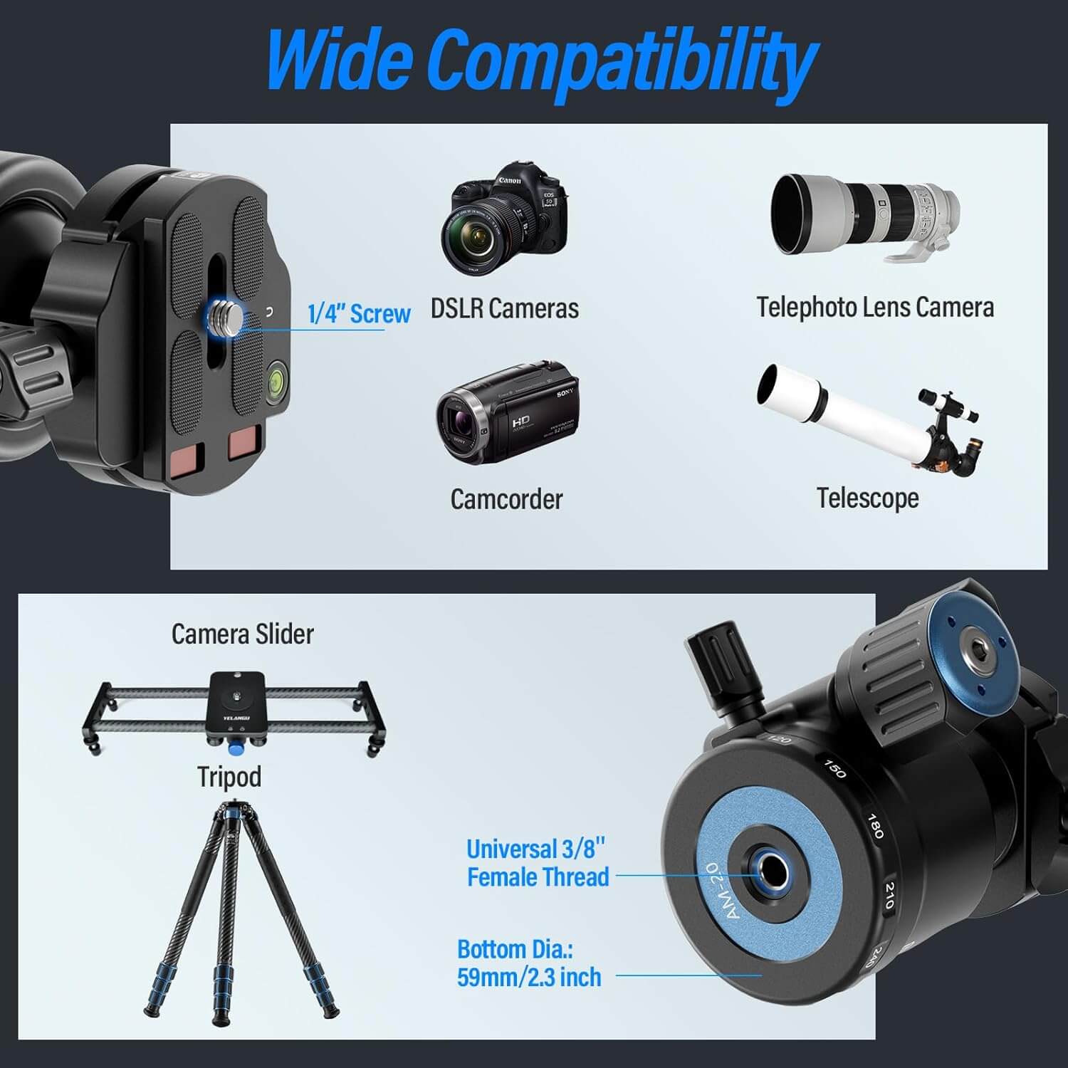 SIRUI AM-40 Low Profile Heavy Duty Ball Head - Image 7