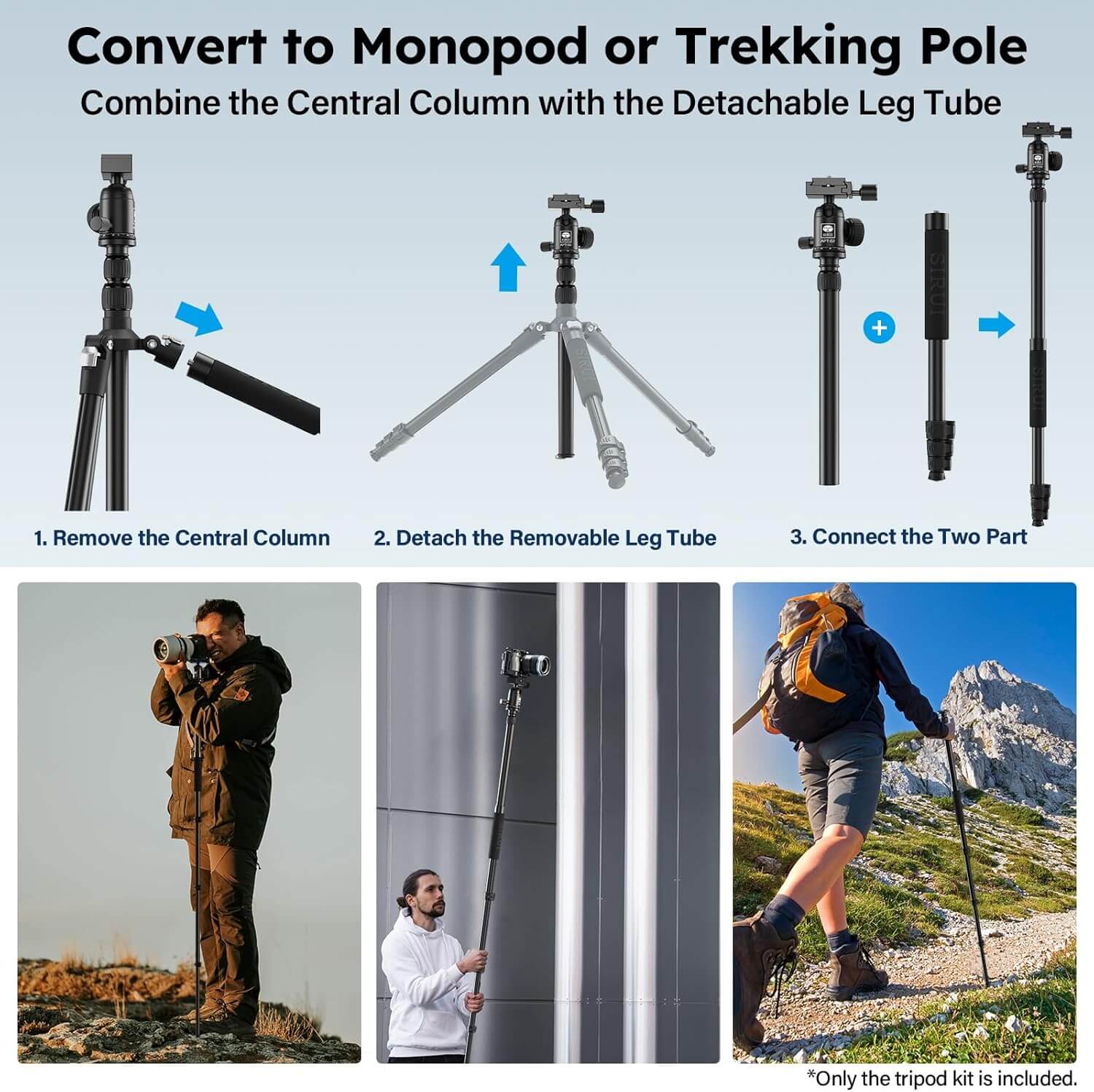 SIRUI Camera Tripod & Monopod Stand APT-02 - Image 3
