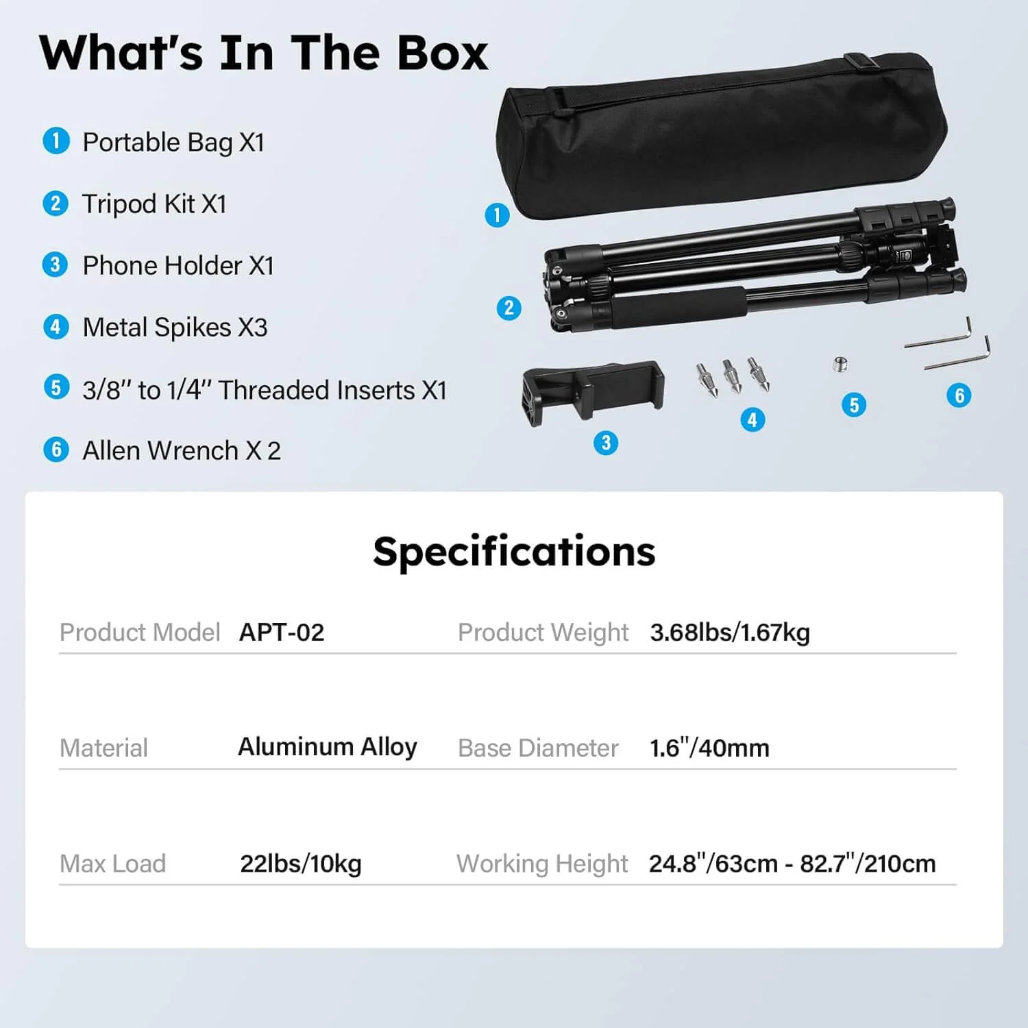SIRUI Camera Tripod & Monopod Stand APT-02 - Image 8
