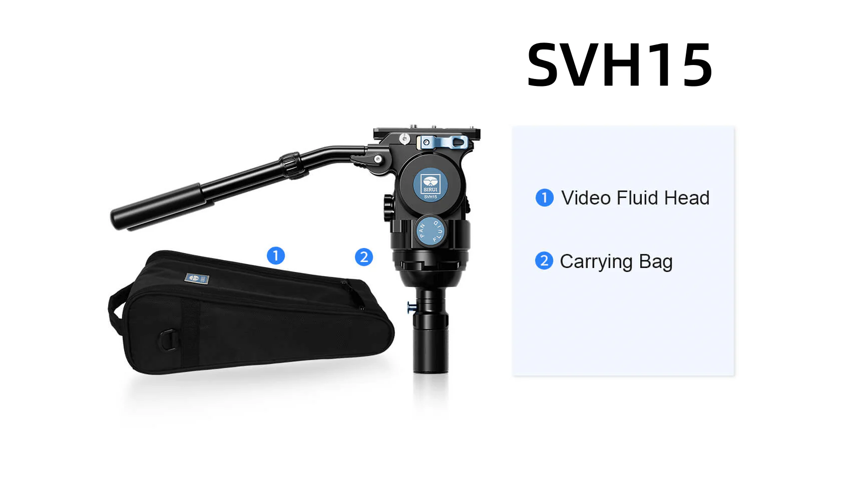 SIRUI SVT75 One-Step Height Adjustment Video Tripod - Image 29