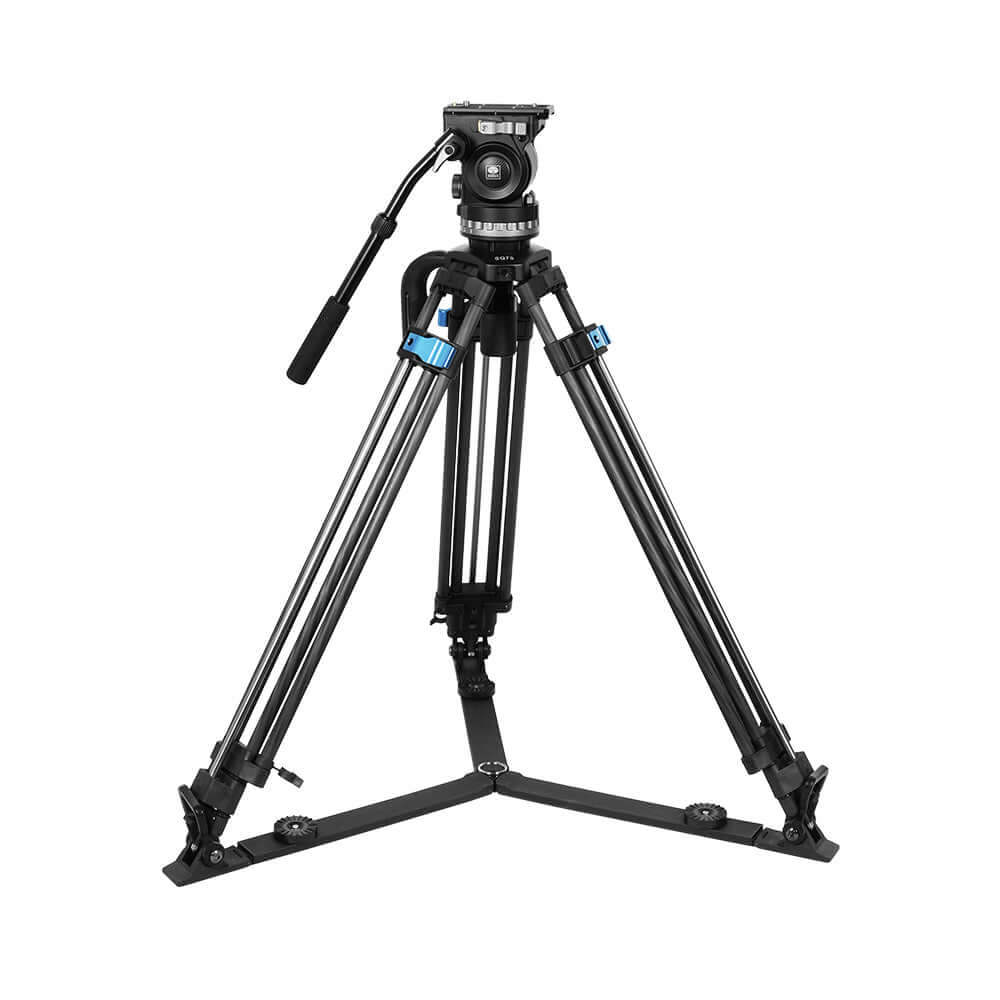 SIRUI SQ75 Rapid System Heavy Duty Carbon Fiber Video Tripod Kit With VHS-10 Professional Fluid Head - Image 3