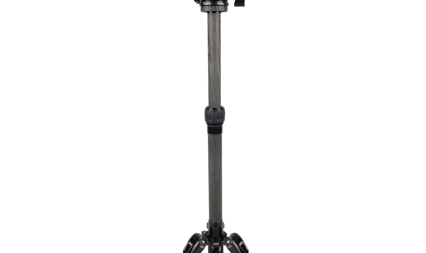 Sirui T-0S Series Travel Tripod with B-00 Ball Head (Black, Carbon Fiber) T-025SK+B-00K - Image 4