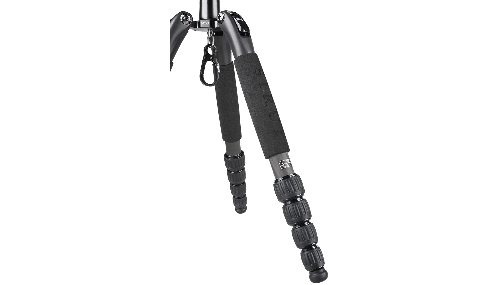 Sirui T-0S Series Travel Tripod with B-00 Ball Head (Black, Carbon Fiber) T-025SK+B-00K - Image 6