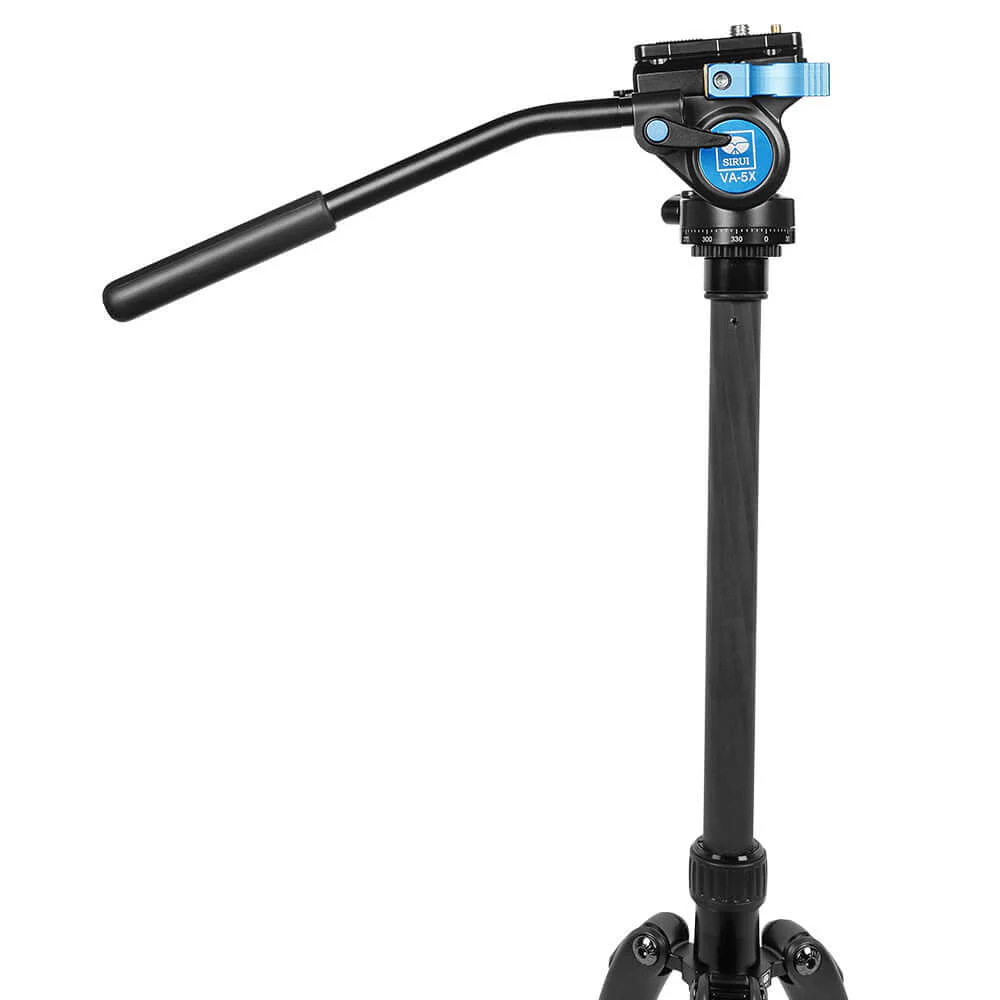 SIRUI T-024SK Carbon Fiber Tripod with VA-5X Compact Fluid Video Head (Only US) - Image 7