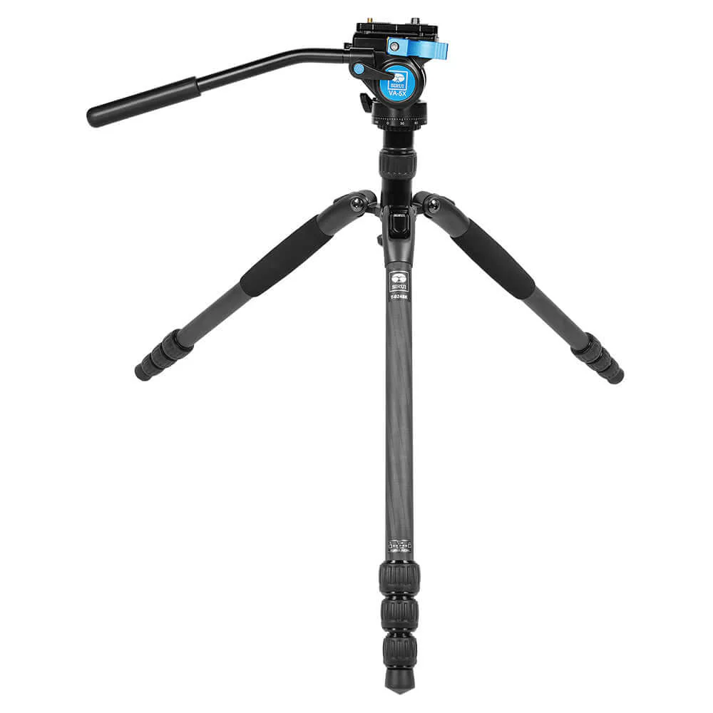 SIRUI T-024SK Carbon Fiber Tripod with VA-5X Compact Fluid Video Head (Only US) - Image 8